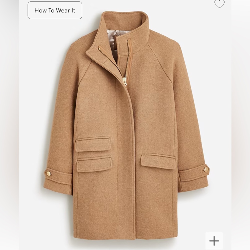 JCrew Toscana coat in Italian wool blend